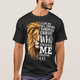 Christian Bible Verse Sayings Religious Gifts Him  T-Shirt
