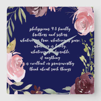 Christian Bible Verse Scripture Clock