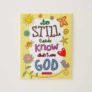 Christian Bible Verse Scripture Text Doodle Jigsaw Puzzle