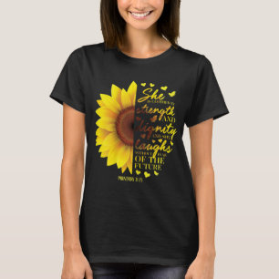 Christian Bible Verse Sunflower Scripture Religiou T-Shirt
