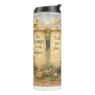 Christian Bible Verse Thermal Tumbler Water Bottle
