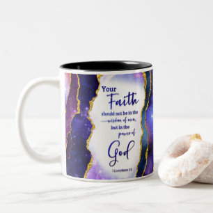 Christian Bible Verse Two-Tone Coffee Mug