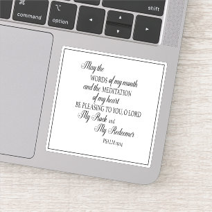 Christian Bible Verse Words of My Mouth