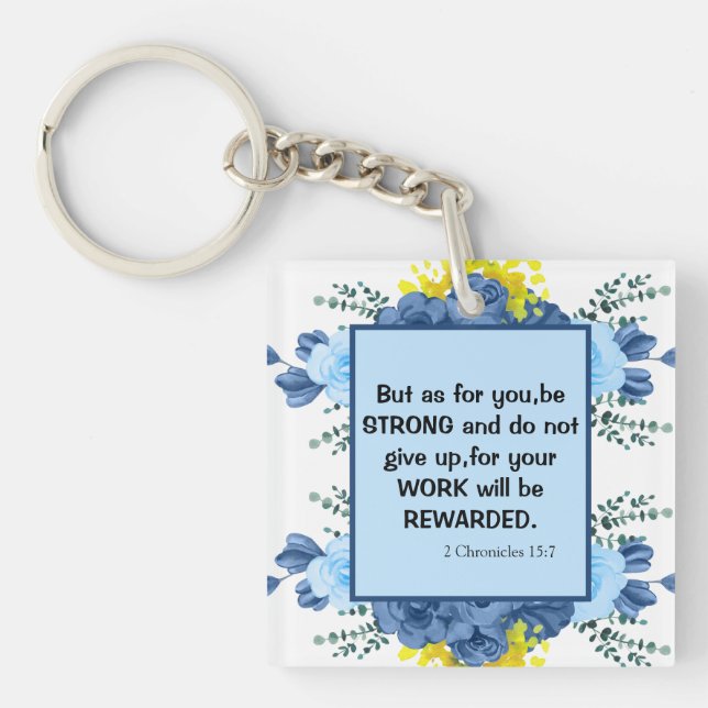 Christian bible verses key ring (Front)