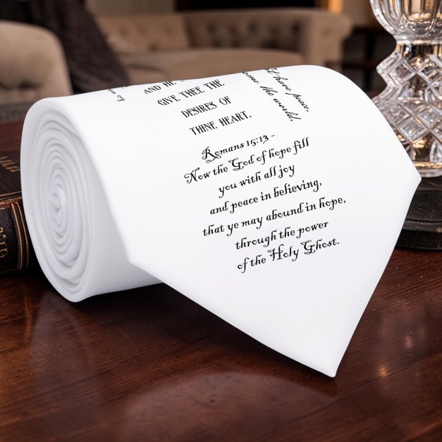 Christian Bible Verses KJV Custom Necktie (Creator Uploaded)