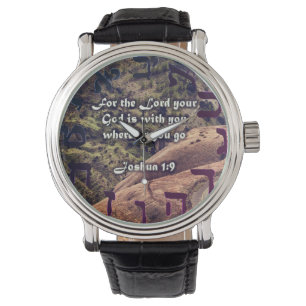 Christian Bible Watch Joshua 1:9 Hebrew Jesus