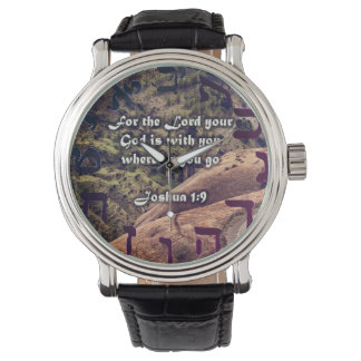 Christian Bible Watch Joshua 1:9 Hebrew Jesus