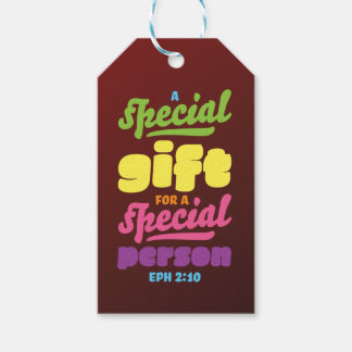 Christian Birthday Baptism Thank You Scripture Gift Tags