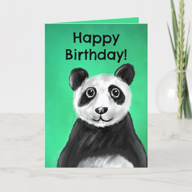 Christian Birthday Card (panda) (Front)