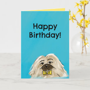 Christian Birthday Card (Pekingese)