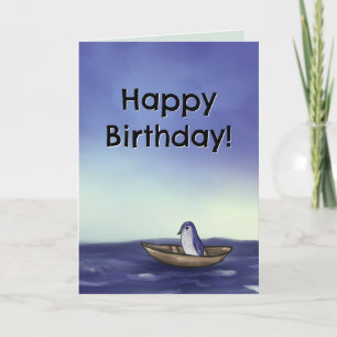 Christian Birthday Card (penguin)