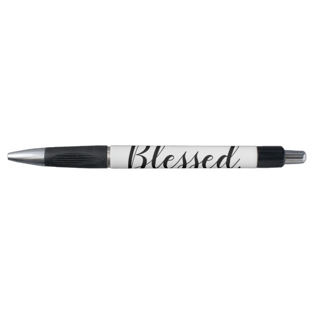 Christian Blessed Modern Script Typography Black (Front)