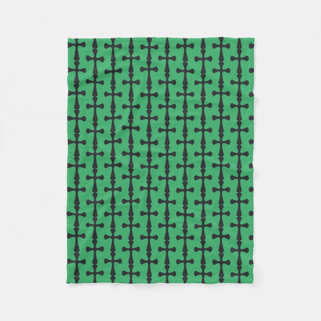 Christian blue cross fleece blanket (Front)