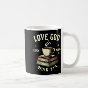 Christian Bookworm Love God Read Books Drink Tea Coffee Mug