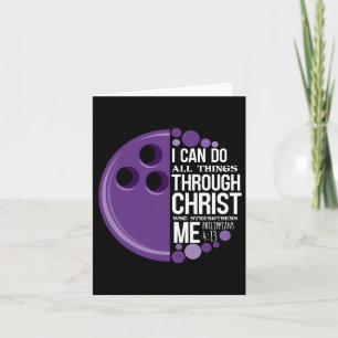 Christian Bowling Funny Personalised Team Gift For Card