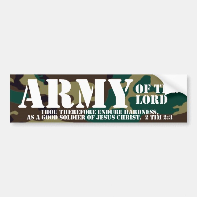 Christian Bumper Sticker - Army of the Lord (Front)