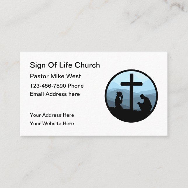 Christian Business Cards Template (Front)