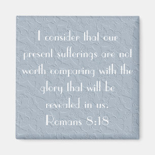christian butterflies bible verse Romans 8:18 Magnet