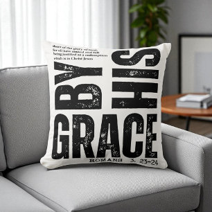 Christian - By Grace Custom Bible Verse Cushion