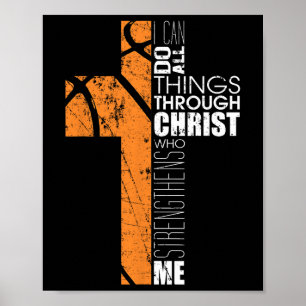 Christian Bysketbyll Gifts Teen Boys Men Religious Poster