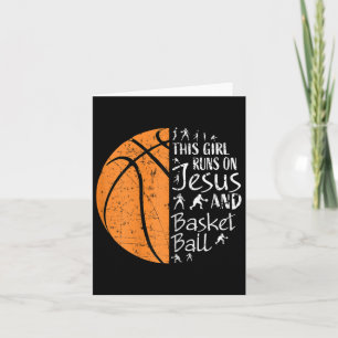 Christian Bysketbyll Gifts Women Teen Girls Jesus  Card