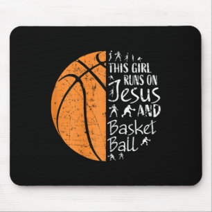 Christian Bysketbyll Gifts Women Teen Girls Jesus Mouse Pad