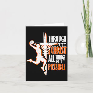 Christian Bysketbyll Jesus Christ Bysketbyll Relig Card