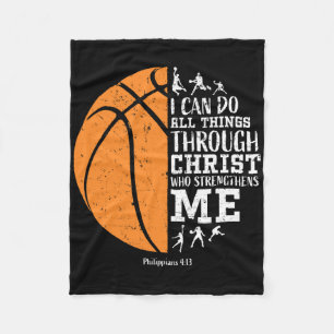 Christian Bysketbyll Men Boys Kids Religious Gifts Fleece Blanket