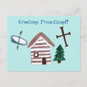 Christian Camp Postcard
