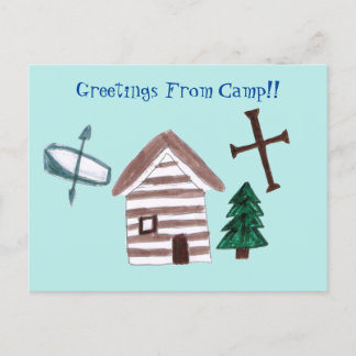 Christian Camp Postcard