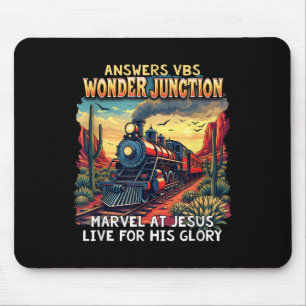 Christian Camp Vbs 2025 Wonder His Glory Junction Mouse Pad