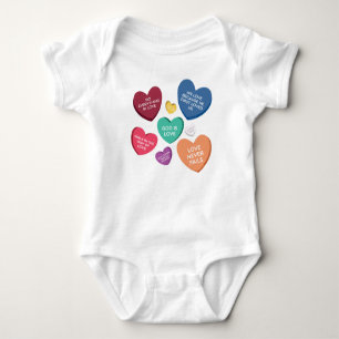 Christian Candy Hearts Baby Bodysuit