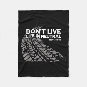 Christian Car Enthusiast Pastor - Don't Live Life Fleece Blanket