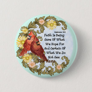 Christian Cardinals Faith  6 Cm Round Badge