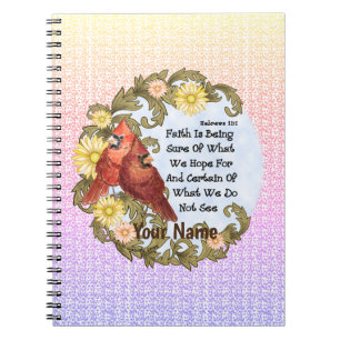 Christian Cardinals Faith custom name   Notebook