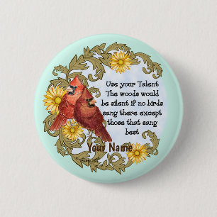 Christian Cardinals Talent  6 Cm Round Badge