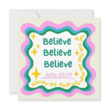 Christian Cards Believe Holiday Encouragement