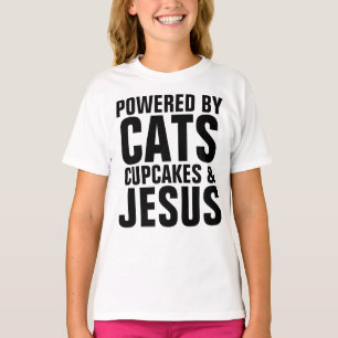 Christian Cat T-shirts, CATS CUPCAKES & JESUS T-Shirt