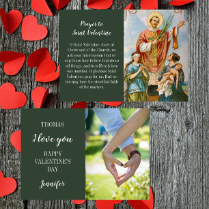 Christian Catholic Couple Photo Valentine's Day Holiday Card
