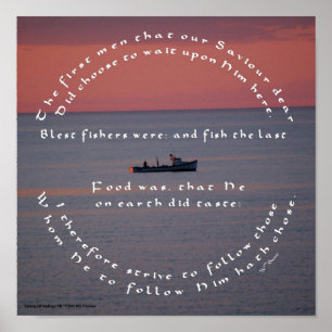 Christian Catholic Fishing Poster Basse Quote