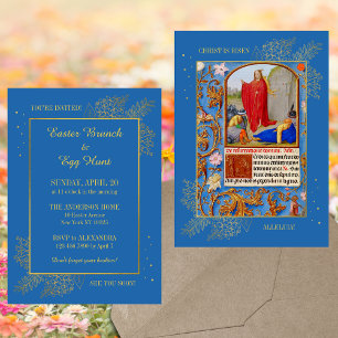 Christian Catholic Mediaeval Easter Brunch Egg Hun Invitation