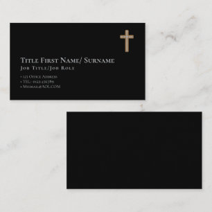 Christian Catholic Priest Pastor Minister Deacon Business Card