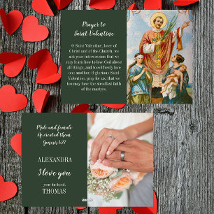 Christian Catholic Wife Photo Valentine's Day Holiday Card