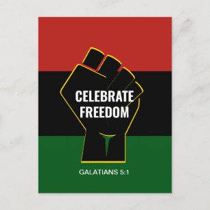 Christian CELEBRATE FREEDOM Juneteenth Postcard