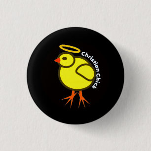 Christian Chick 3 Cm Round Badge