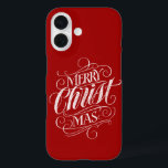Christian Christ Christmas Chalkboard Calligraphy  iPhone 16 Case<br><div class="desc">We say 'Merry Christmas' very often during the season, but sometimes we tend to forget where this greeting actually originates from. Here is a wonderfully elegant piece of custom hand lettering in the fashionable chalkboard look to give a gentle nudge back into the direction of Jesus. Professional calligraphy by Ivan...</div>