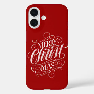 Christian Christ Christmas Chalkboard Calligraphy  iPhone 16 Case