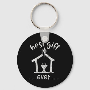 Christian Christmas Best Gift Ever Jesus Story Key Ring