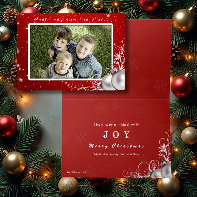 Christian Christmas Big Photo Greeting Card (Creator Uploaded)