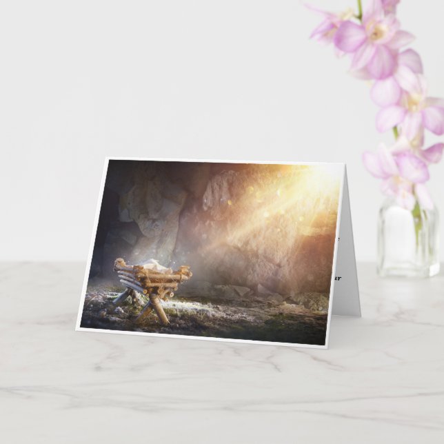 Christian Christmas Card (Orchid)